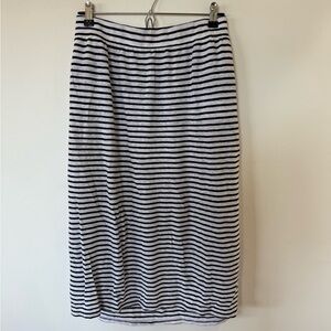Eileen Fisher Black and White Striped Skirt